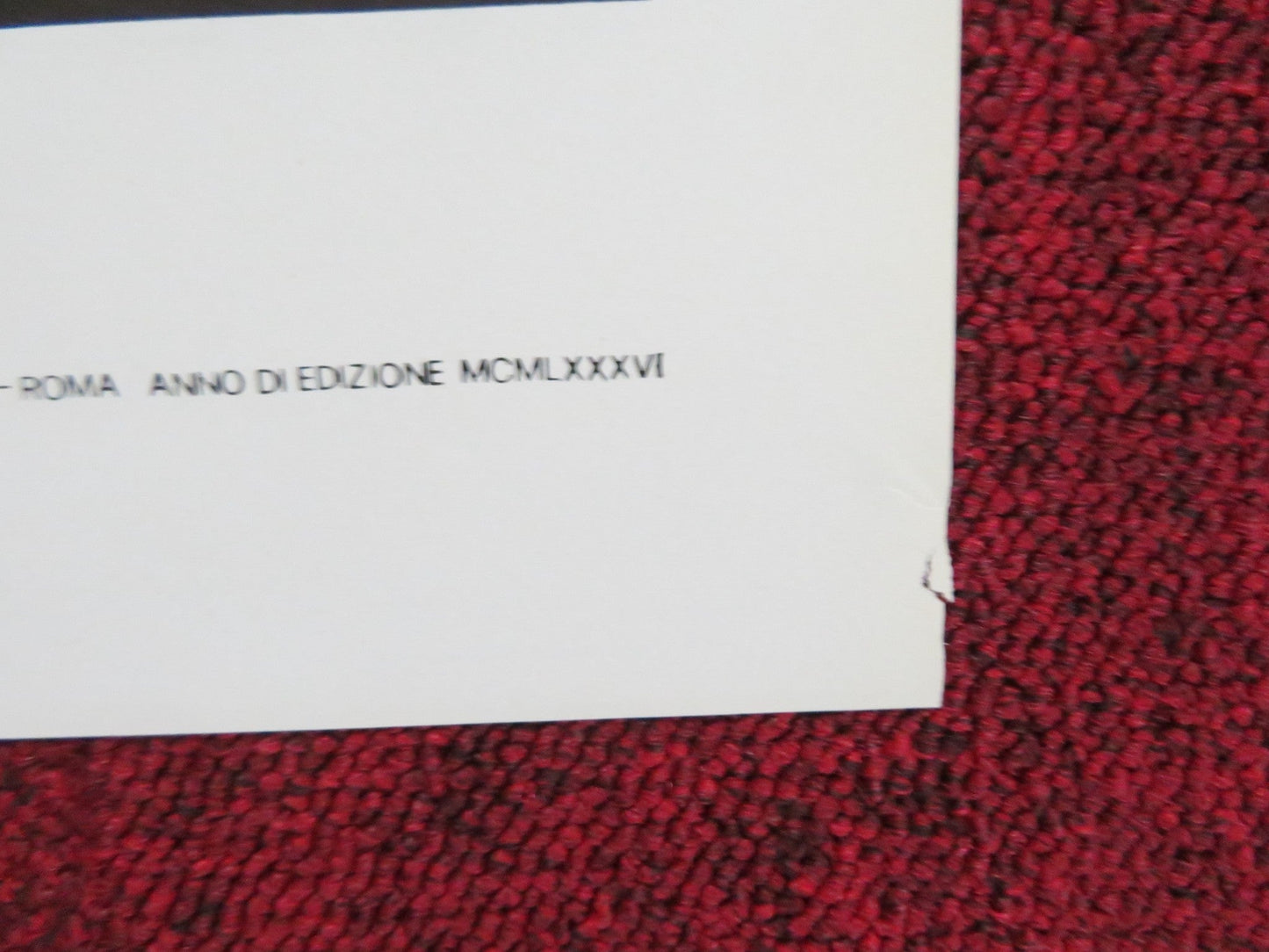 WETHERBY ITALIAN LOCANDINA POSTER VANESSA REDGRAVE IAN HOLM 1986 Rendezvous Cinema Movie posters