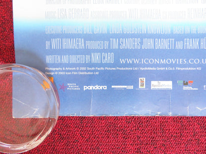 WHALE RIDER UK QUAD (30"x 40") ROLLED POSTER KEISHA CASTLE - HUGHES 2002 Rendezvous Cinema Movie posters