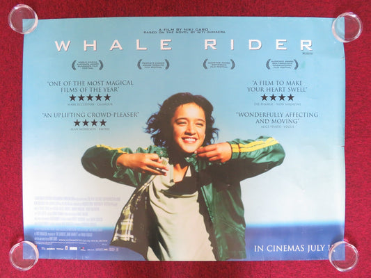 WHALE RIDER UK QUAD (30"x 40") ROLLED POSTER KEISHA CASTLE - HUGHES 2002 Rendezvous Cinema Movie posters
