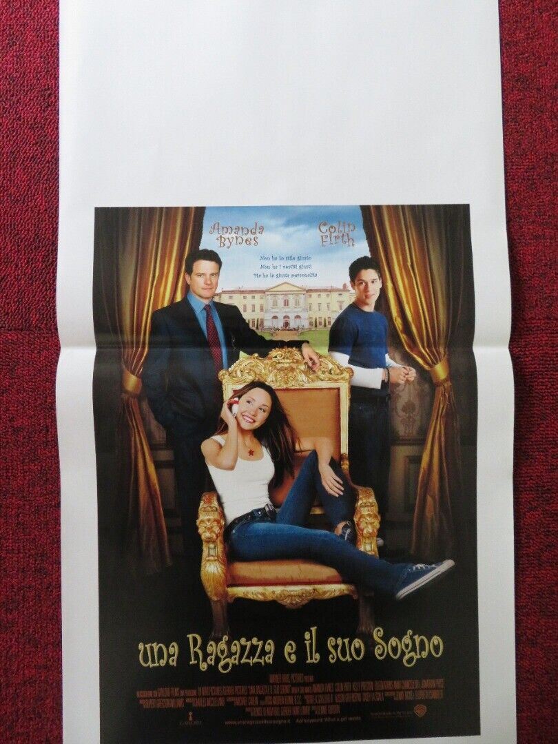 WHAT A GIRL WANTS ITALIAN LOCANDINA (27.5"x13") POSTER AMANDA BYNES 2003 Rendezvous Cinema Movie posters