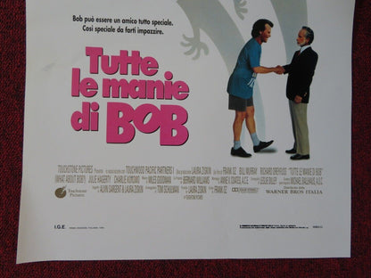 WHAT ABOUT BOB? ITALIAN LOCANDINA (27.5"x13") POSTER BILL MURRAY 1991 Movie posters