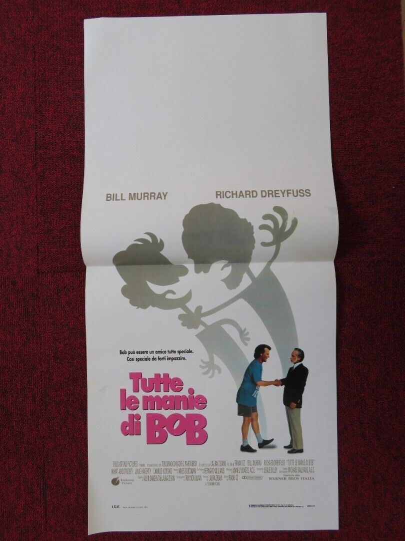 WHAT ABOUT BOB? ITALIAN LOCANDINA (27.5"x13") POSTER BILL MURRAY 1991 Movie posters