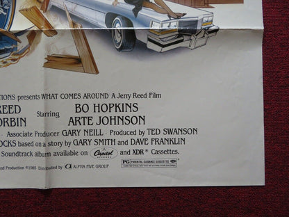 WHAT COMES AROUND FOLDED US ONE SHEET POSTER JERRY REED BO HOPKINS 1985 Movie posters