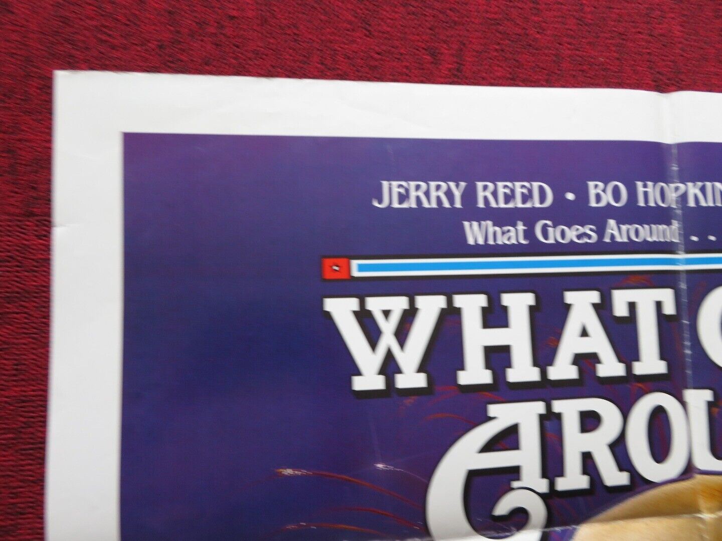 WHAT COMES AROUND FOLDED US ONE SHEET POSTER JERRY REED BO HOPKINS 1985 Movie posters