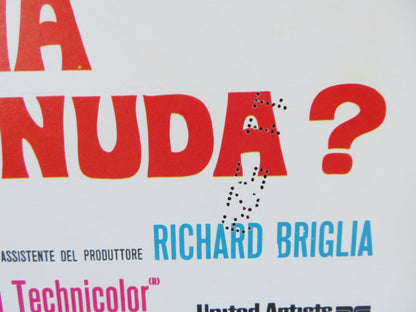 WHAT DO YOU SAY TO A NAKED LADY? ITALIAN LOCANDINA POSTER ALLEN FUNT 1970 Rendezvous Cinema Movie posters