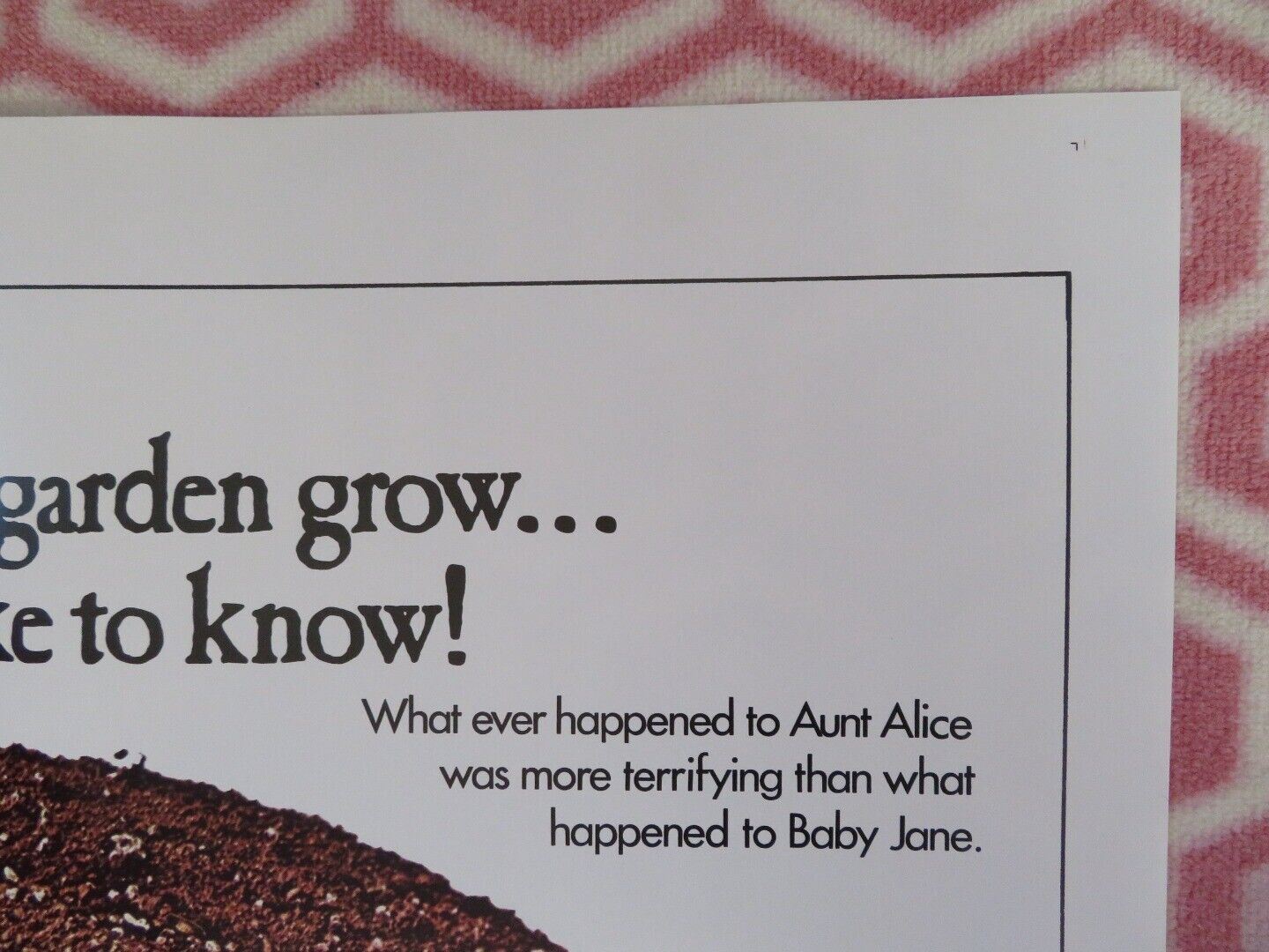 WHAT EVER HAPPENED TO AUNT ALICE FOLDED US ONE SHEET POSTER GERALDINE PAGE 1969 Movie posters