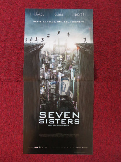 WHAT HAPPENED TO MONDAY ITALIAN LOCANDINA POSTER NOOMI RAPACE GLENN CLOSE 2017 Rendezvous Cinema Movie posters