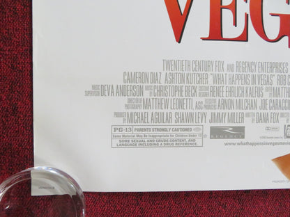 WHAT HAPPENS IN VEGAS US ONE SHEET ROLLED POSTER CAMERON DIAZ A. KUTCHER 2008 Rendezvous Cinema Movie posters