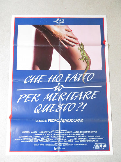 WHAT HAVE I DONE TO DESERVE THIS ITALIAN 2 FOGLIO POSTER CARMEN MAURA 1984 Rendezvous Cinema Movie posters