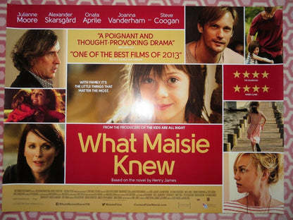 WHAT MAISIE KNEW QUAD (30"x 40") ROLLED POSTER JULIANNE MOORE STEVE COOGAN 2012 Movie posters