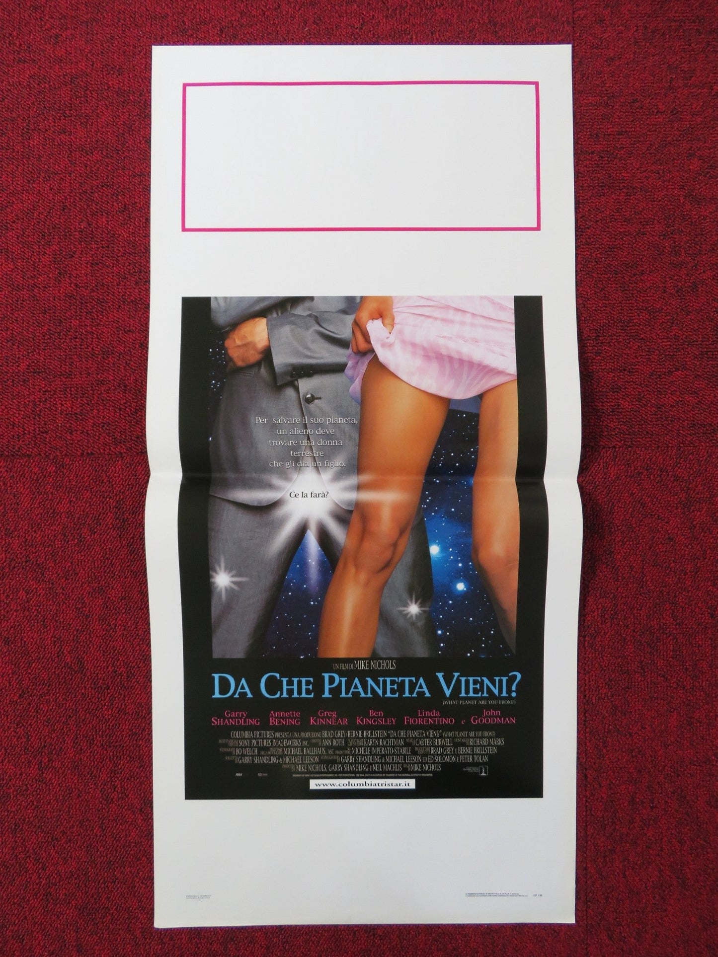 WHAT PLANET ARE YOU FROM? ITALIAN LOCANDINA POSTER GARRY SHANDLING 2000 Rendezvous Cinema Movie posters