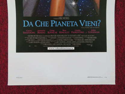 WHAT PLANET ARE YOU FROM? ITALIAN LOCANDINA POSTER GARRY SHANDLING 2000 Rendezvous Cinema Movie posters