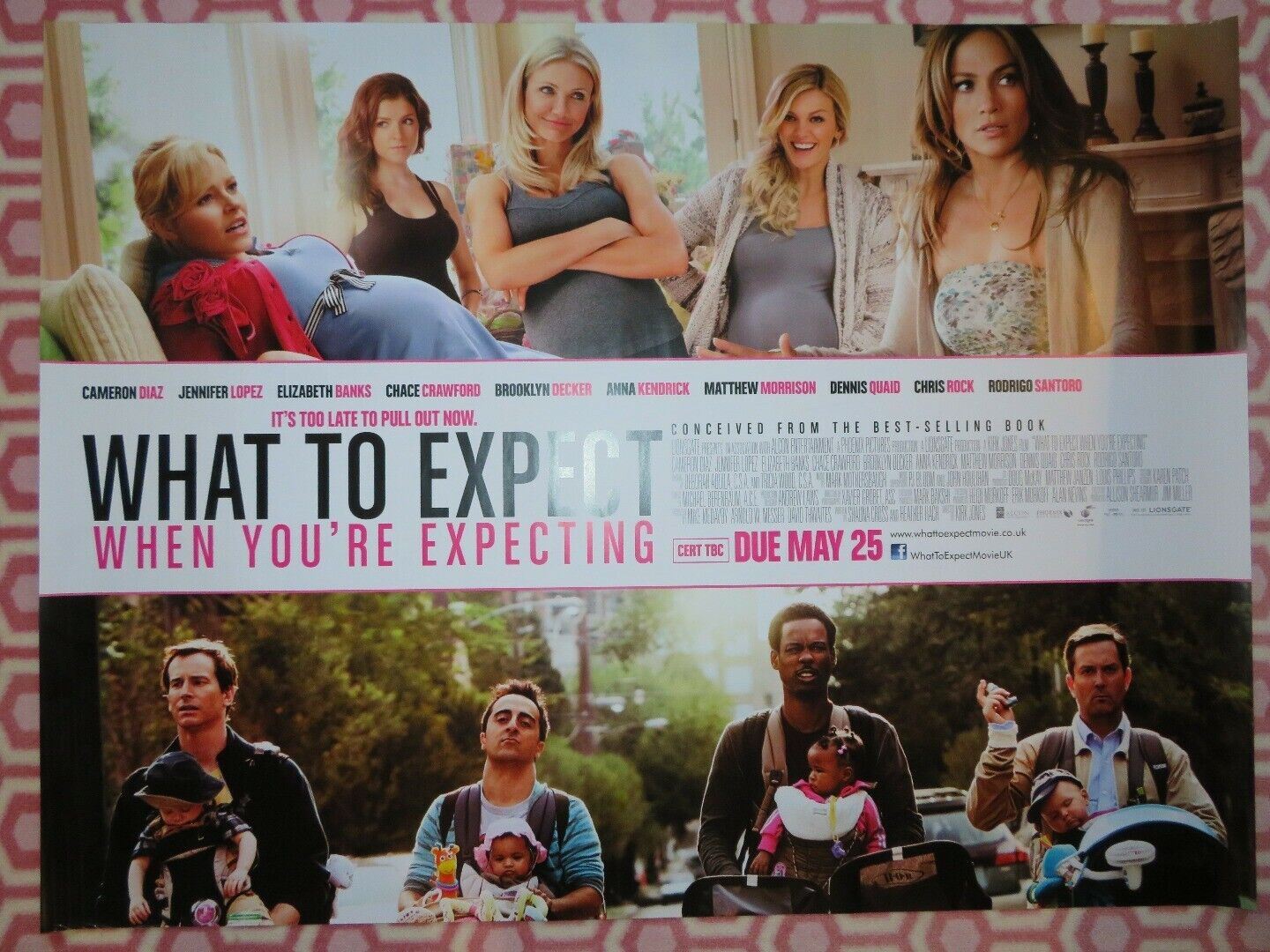 WHAT TO EXPECT WHEN YOU'RE EXPECTING QUAD (30"x 40") ROLLED POSTER CHRIS ROCK Movie posters