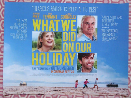 WHAT WE DID ON OUR HOLIDAY QUAD (30"x 40") ROLLED POSTER ROSAMUND PIKE D.TENNANT Rendezvous Cinema Movie posters