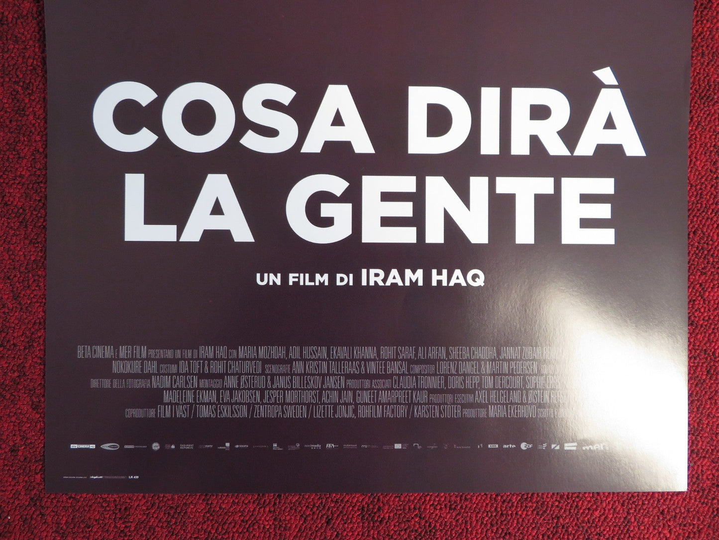 WHAT WILL PEOPLE SAY ITALIAN LOCANDINA POSTER MARIA MOZHDAH ADIL HUSSAIN 2017 Rendezvous Cinema Movie posters