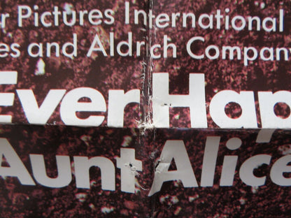 WHATEVER HAPPENED TO AUNT ALICE FOLDED US ONE SHEET POSTER GERALDINE PAGE 1969 Movie posters