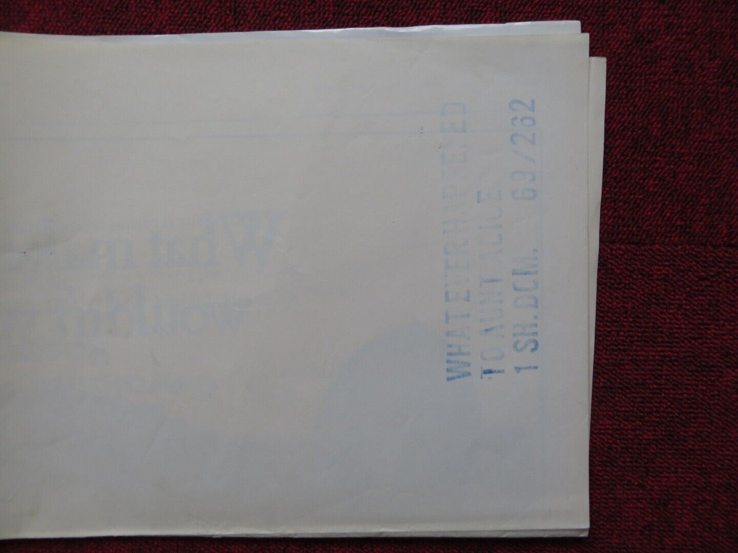 WHATEVER HAPPENED TO AUNT ALICE FOLDED US ONE SHEET POSTER GERALDINE PAGE 1969 Movie posters
