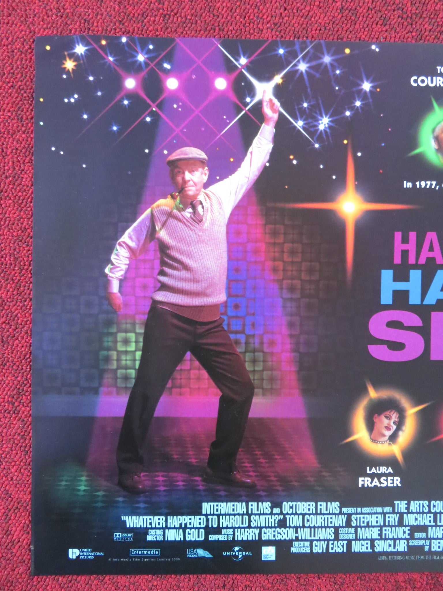 WHATEVER HAPPENED TO HAROLD SMITH ? UK MINI QUAD POSTER COURTNEY FRY 1999 Rendezvous Cinema Movie posters