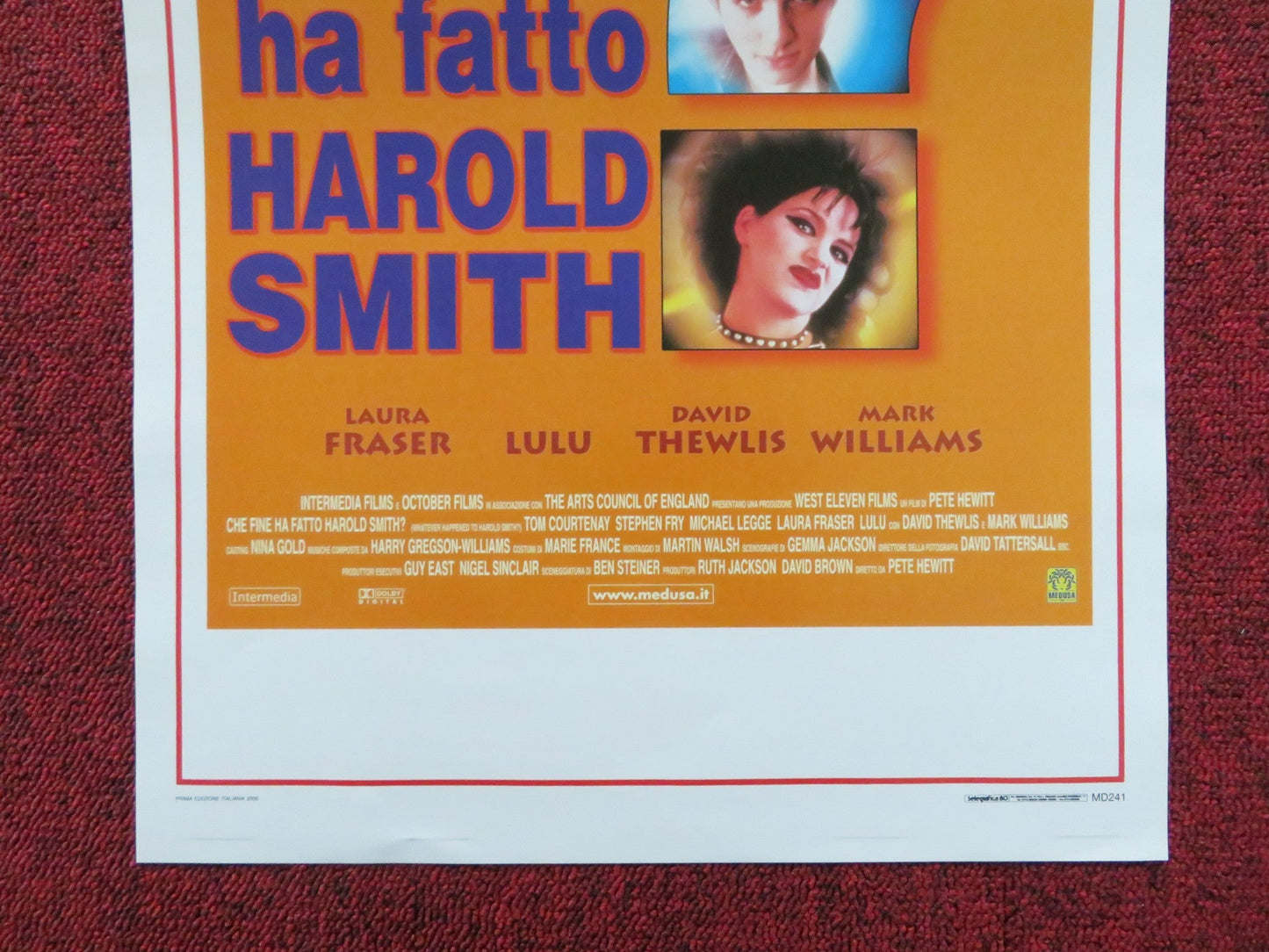WHATEVER HAPPENED TO HARROLD SMITH ITALIAN LOCANDINA POSTER TOM COURTENAY 1999 Rendezvous Cinema Movie posters