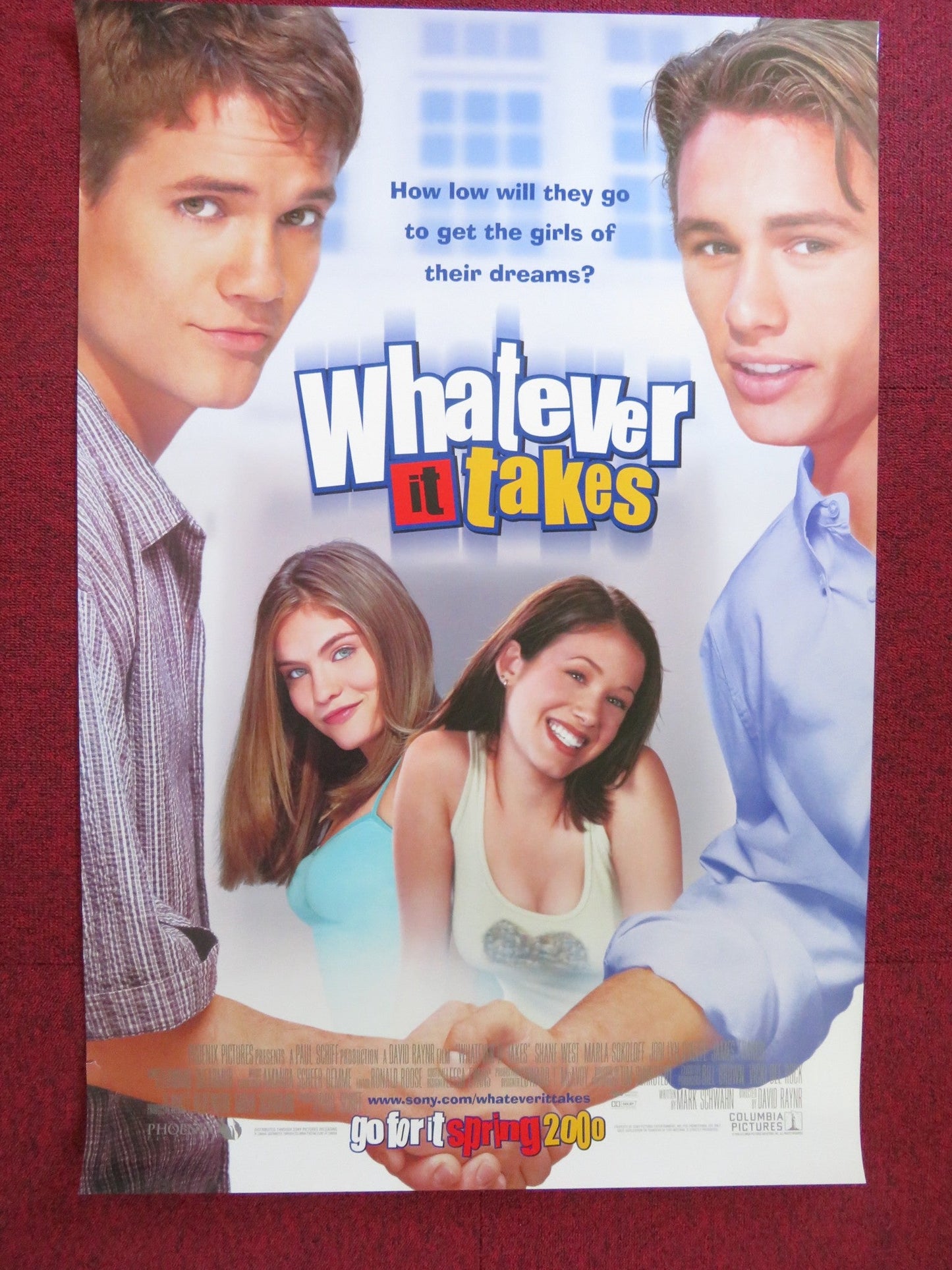 WHATEVER IT TAKES US ONE SHEET ROLLED POSTER SHANE WEST JODI LYN O'KEEFE 2000 Rendezvous Cinema Movie posters