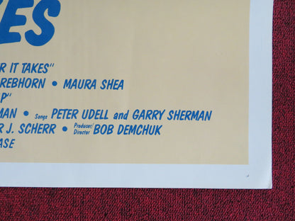 WHATEVER IT TAKES US TRI FOLDED ONE SHEET ROLLED POSTER TOM MASON M. BALSAM 1986 Rendezvous Cinema Movie posters