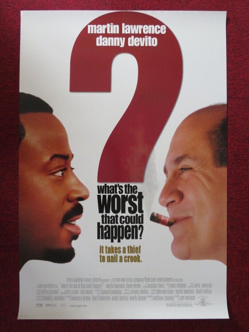 WHAT'S THE WORST THAT COULD HAPPEN US ONE SHEET ROLLED POSTER M LAWRENCE 2001 Movie posters