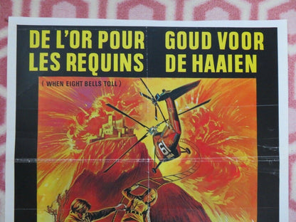 WHEN EIGHT BELLS TOLL BELGIUM (17.5"x14") POSTER ANTHONY HOPKINS 1971 Movie posters