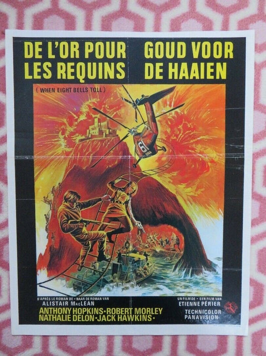 WHEN EIGHT BELLS TOLL BELGIUM (17.5"x14") POSTER ANTHONY HOPKINS 1971 Movie posters