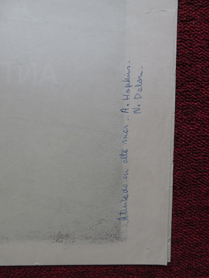 WHEN EIGHT BELLS TOLL FOLDED ARGENTINA ONE SHEET POSTER ANTHONY HOPKINS 1971 Rendezvous Cinema Movie posters