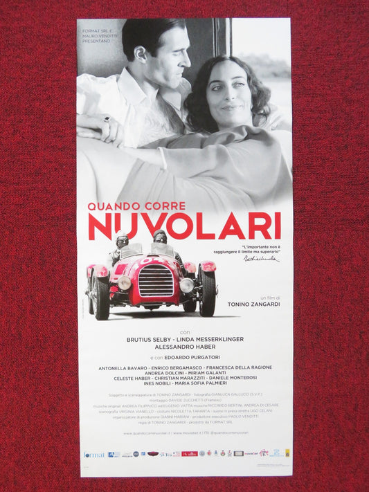 WHEN NUVOLARI RUNS: THE FLYING MANTUAN ITALIAN LOCANDINA POSTER B. SELBY 2018 Rendezvous Cinema Movie posters