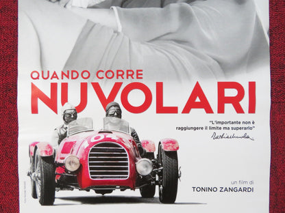 WHEN NUVOLARI RUNS: THE FLYING MANTUAN ITALIAN LOCANDINA POSTER B. SELBY 2018 Rendezvous Cinema Movie posters