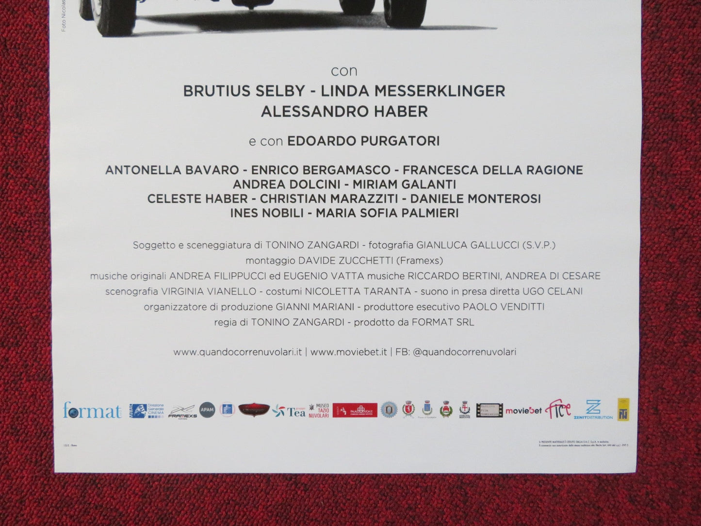 WHEN NUVOLARI RUNS: THE FLYING MANTUAN ITALIAN LOCANDINA POSTER B. SELBY 2018 Rendezvous Cinema Movie posters