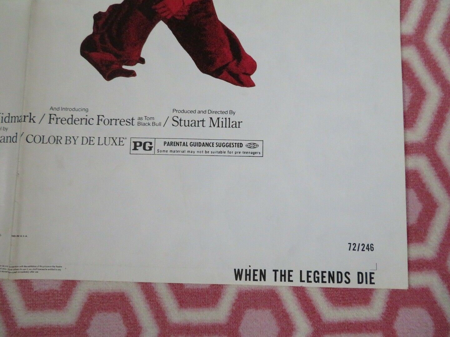 WHEN THE LEGENDS DIE US ONE SHEET POSTER RICHARD WIDMARK HAL BORLAND Rendezvous Cinema Movie posters