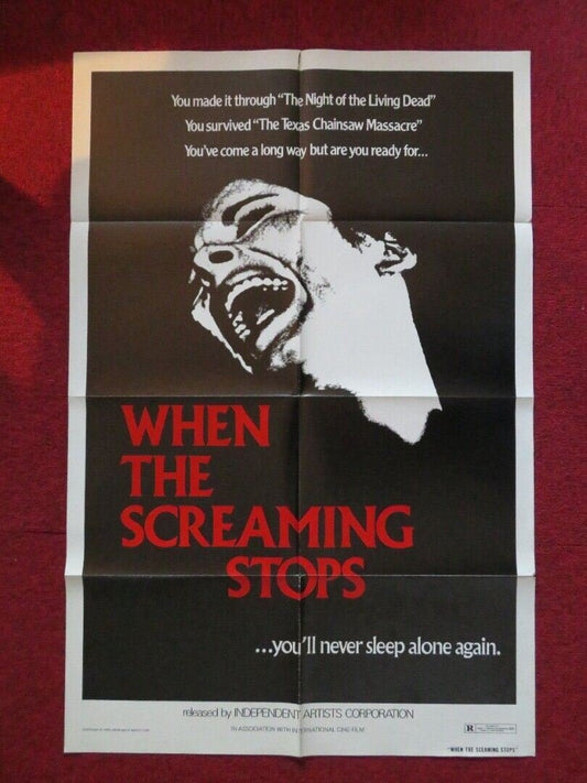 WHEN THE SCREAMING STOPS /The Loreley's Grasp FOLDED US ONE SHEET POSTER 1978 Movie posters