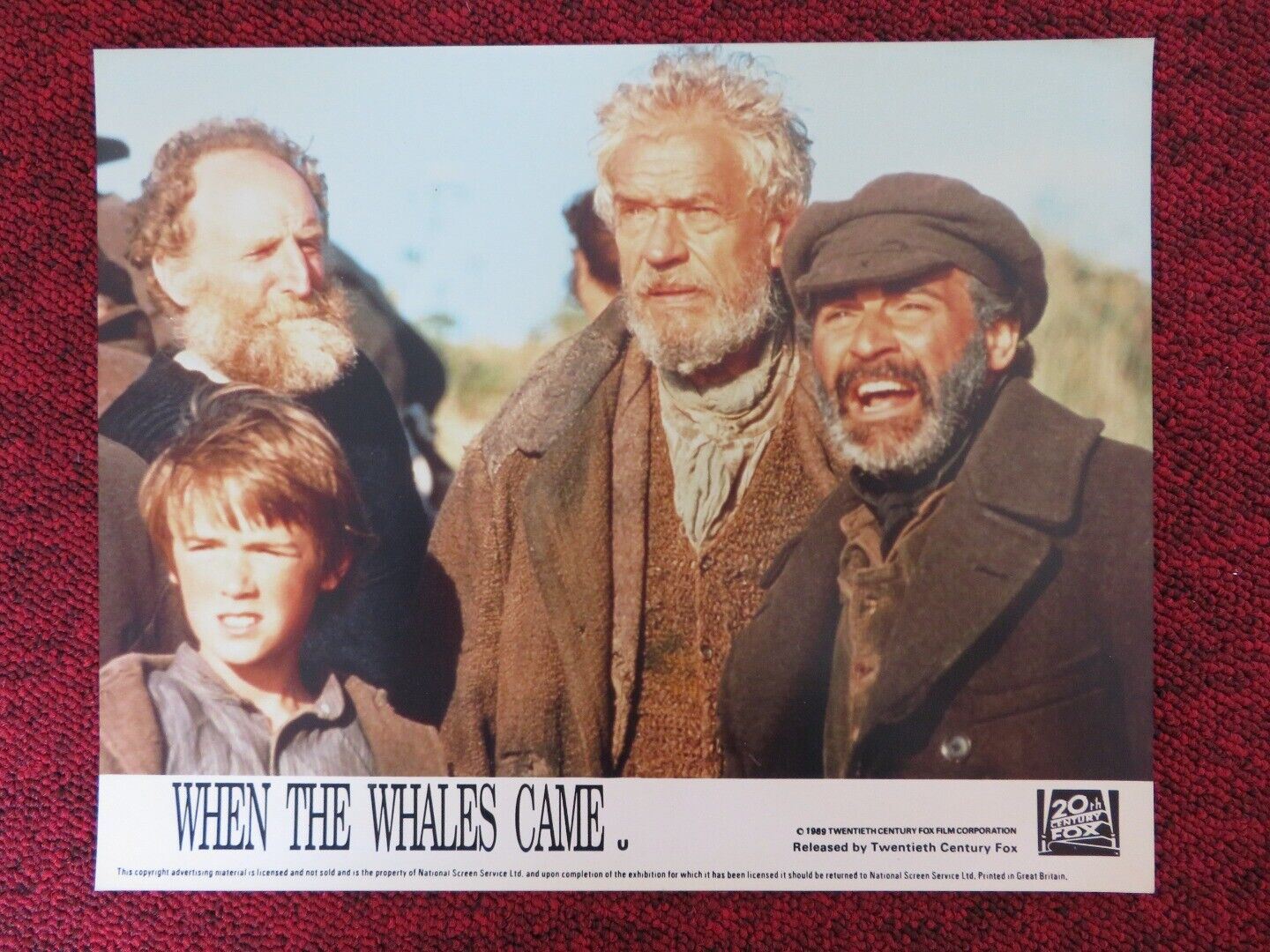WHEN THE WHALES CAME - B LOBBY CARD PAUL SCOFIELD HELEN MIRREN 1989 Rendezvous Cinema Movie posters
