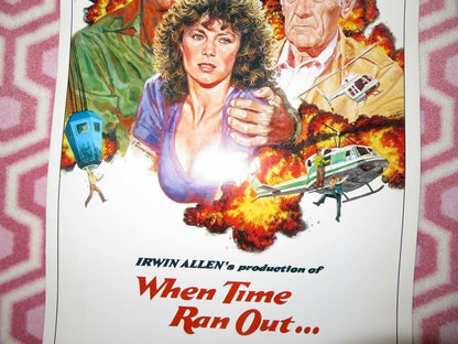 WHEN TIME RAN OUT... US INSERT (14"x 36") POSTER PAUL NEWMAN WILLIAM HOLDEN 1980 Movie posters