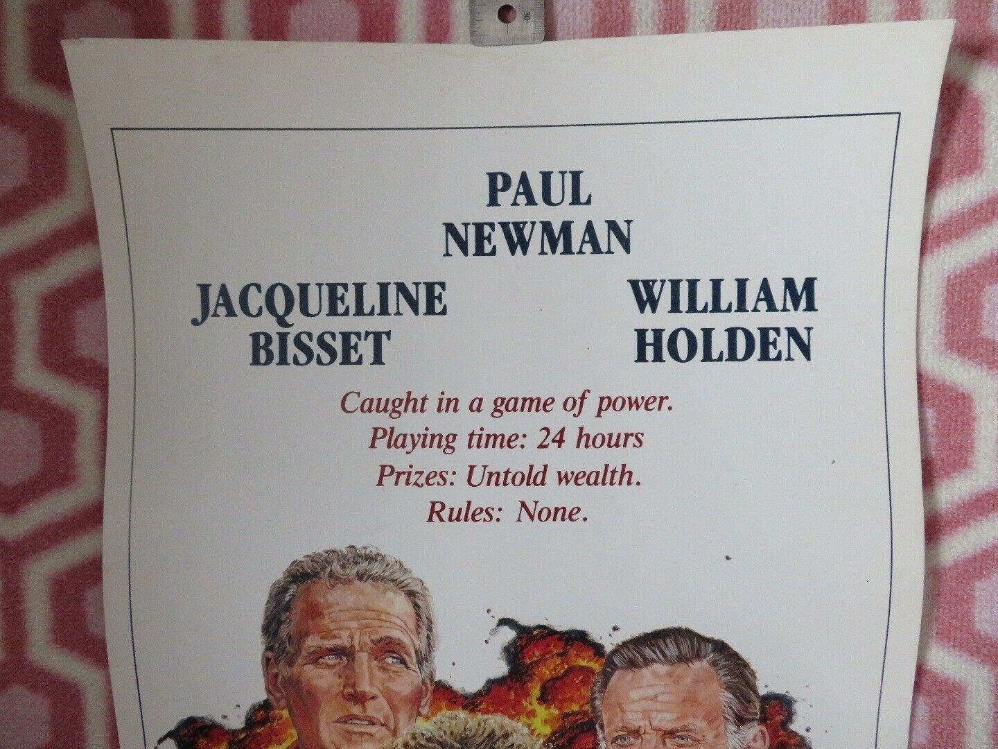 WHEN TIME RAN OUT... US INSERT (14"x 36") POSTER PAUL NEWMAN WILLIAM HOLDEN 1980 Movie posters