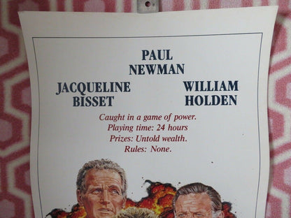 WHEN TIME RAN OUT... US INSERT (14"x 36") POSTER PAUL NEWMAN WILLIAM HOLDEN 1980 Movie posters