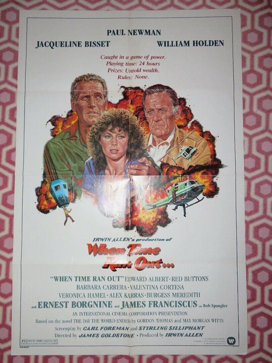 WHEN TIME RAN OUT US ONE SHEET POSTER BARBARA CARRERA 1980 Movie posters