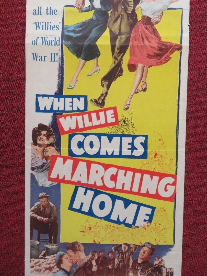 WHEN WILLIE COMES MARCHING HOME US INSERT (14"x 36") POSTER DAN DAILEY 1950 Movie posters