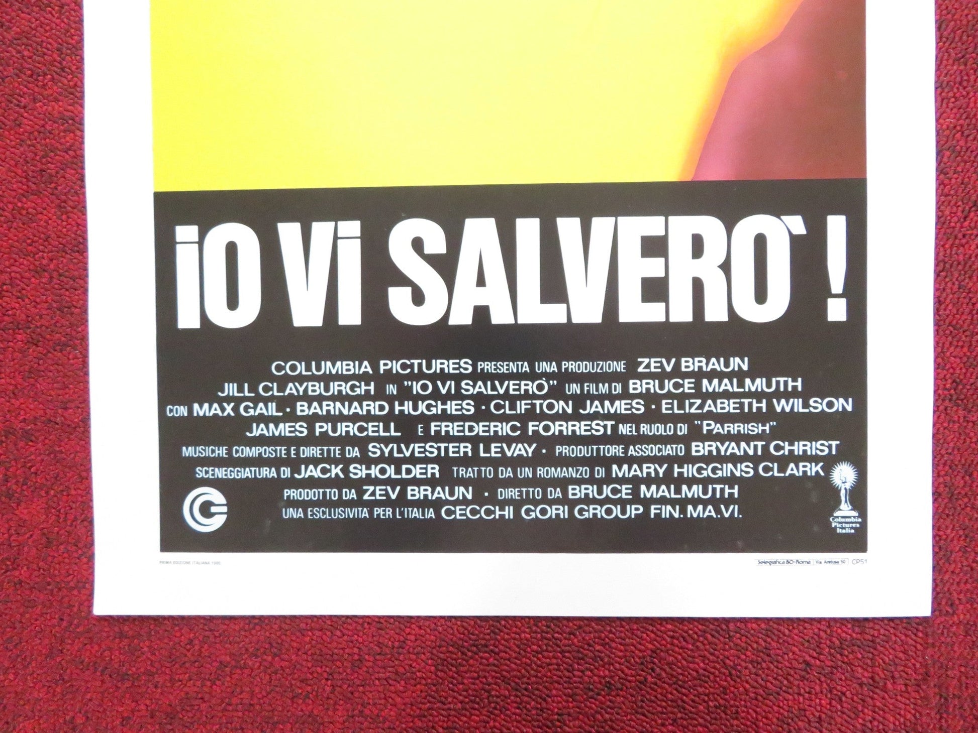 WHERE ARE THE CHILDREN? - B ITALIAN LOCANDINA POSTER JILL CLAYBURGH MAX GAIL 1986 Rendezvous Cinema Movie posters