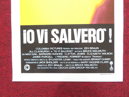 WHERE ARE THE CHILDREN? - B ITALIAN LOCANDINA POSTER JILL CLAYBURGH MAX GAIL 1986 Rendezvous Cinema Movie posters