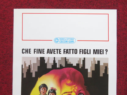 WHERE ARE THE CHILDREN? - B ITALIAN LOCANDINA POSTER JILL CLAYBURGH MAX GAIL 1986 Rendezvous Cinema Movie posters