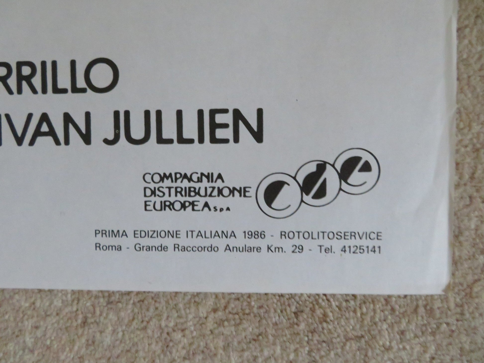 WHERE IS PARSIFAL? ITALIAN 2 FOGLIO POSTER TONY CURTIS ORSON WELLES 1984 Rendezvous Cinema Movie posters