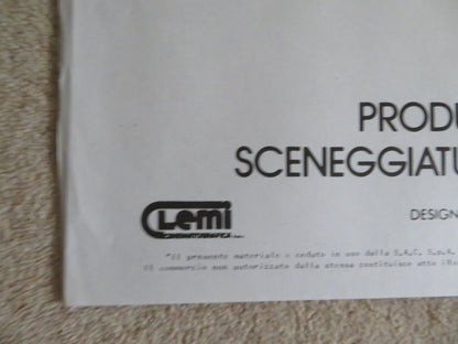 WHERE IS PARSIFAL? ITALIAN 2 FOGLIO POSTER TONY CURTIS ORSON WELLES 1984 Rendezvous Cinema Movie posters