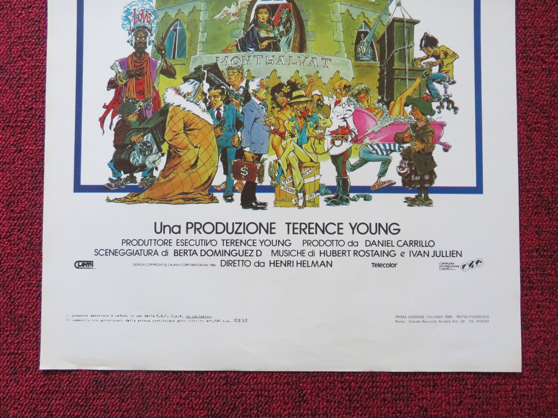 WHERE IS PARSIFAL ITALIAN LOCANDINA POSTER TONY CURTIS ORSON WELLES 1984 Rendezvous Cinema Movie posters