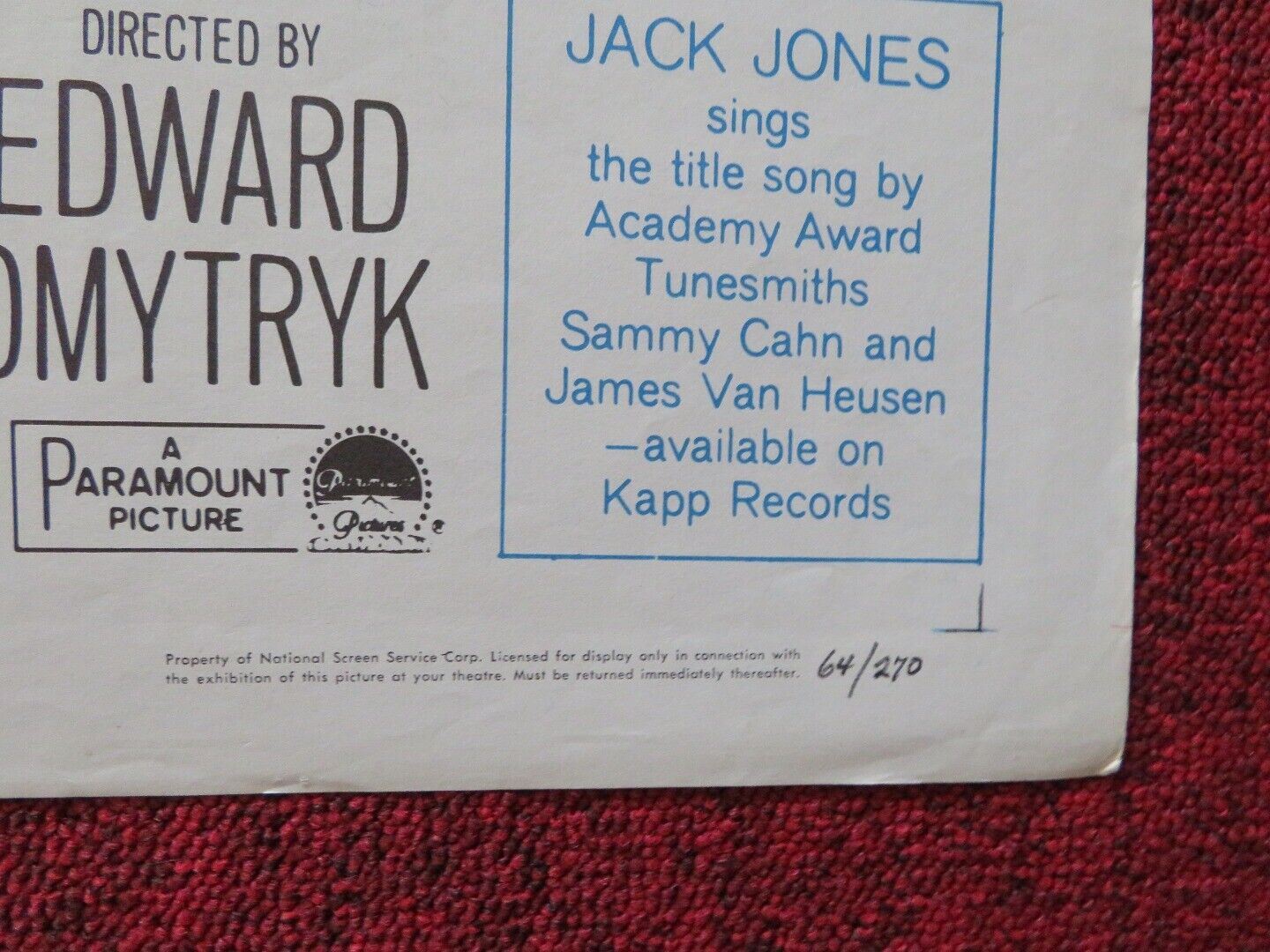 WHERE LOVE HAS GONE FOLDED US ONE SHEET POSTER SUSAN HAYWARD BETTE DAVIS 1964 Movie posters