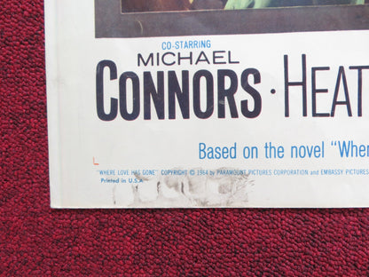 WHERE LOVE HAS GONE US HALF SHEET (22"x 28") POSTER S. HAYWARD BETTE DAVIS 1964 Rendezvous Cinema Movie posters