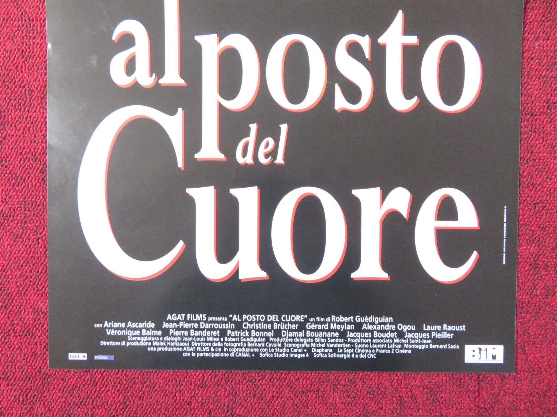 WHERE THE HEART IS ITALIAN LOCANDINA POSTER ARIANE ASCARIDE J. P. DARROUSS 1998 Rendezvous Cinema Movie posters