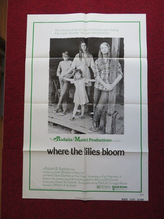 WHERE THE LILLIES BLOOM FOLDED US ONE SHEET POSTER JULIE GHOLSON JAN SMITHERS 74 Movie posters